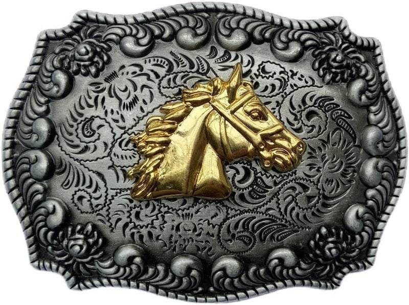 MULBA Vintage Style Alloy Belt Buckle American Cowboy Fashion Western 3D Engraved Cow Bull Head Belt Buckles - Image 1